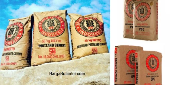 Harga Semen Tonasa Terbaru Saat Ini Per Sak 50 dan 40 Kilogram
