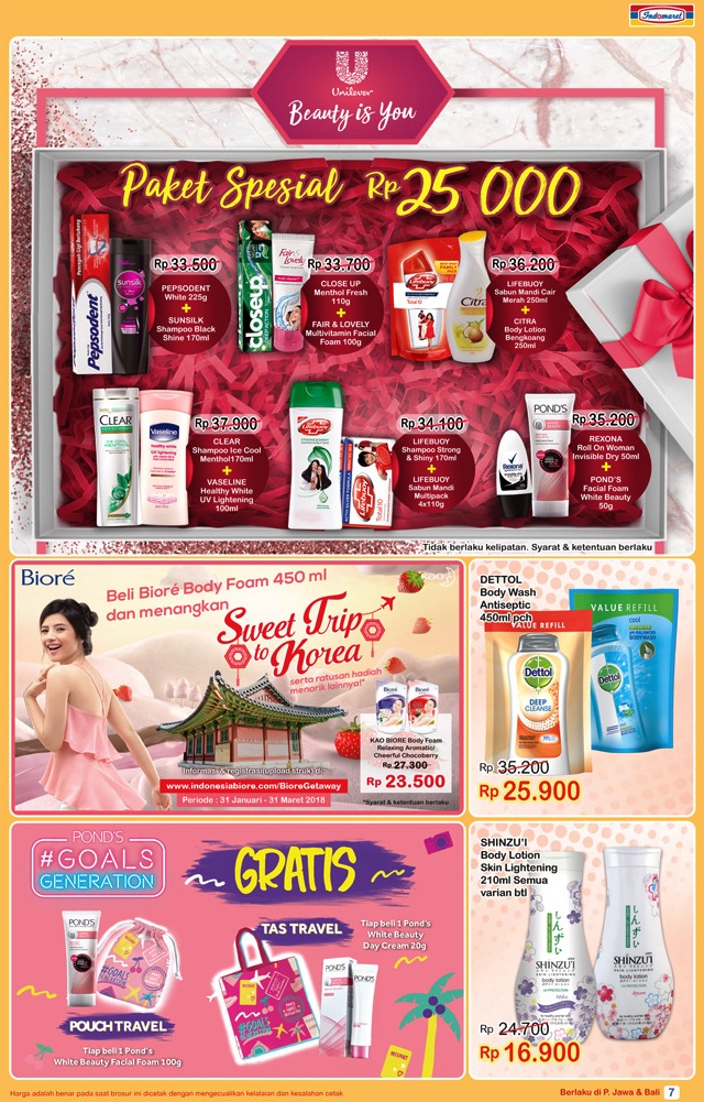 Katalog Promo Indomaret Biore Gratis Tas