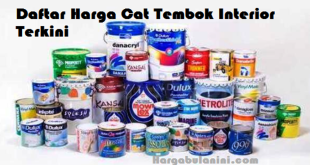 kumpulan harga cat tembok interior terbaru bulan ini