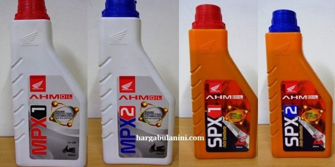 Daftar Harga Oli AHM Terbaru