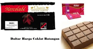 daftar harga coklat batangan terkini bulan ini