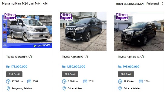 Mobil Bekas Alphard Fitur Pilihan Expert Seva.id
